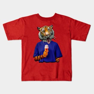 Tiger love Ice-cream Kids T-Shirt